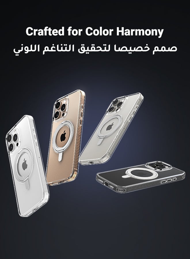 يو جرين - جراب ماج سف لهاتف أيفون 16 برو ماكس مع حامل قابل للدوران 360 درجة, مغناطيس قوي, حماية من السقوط بدرجة عسكرية, كفر ١٦ برو ماكس متوافق مع MagSafe وملحقات الهاتف المغناطيسية - Image 1
