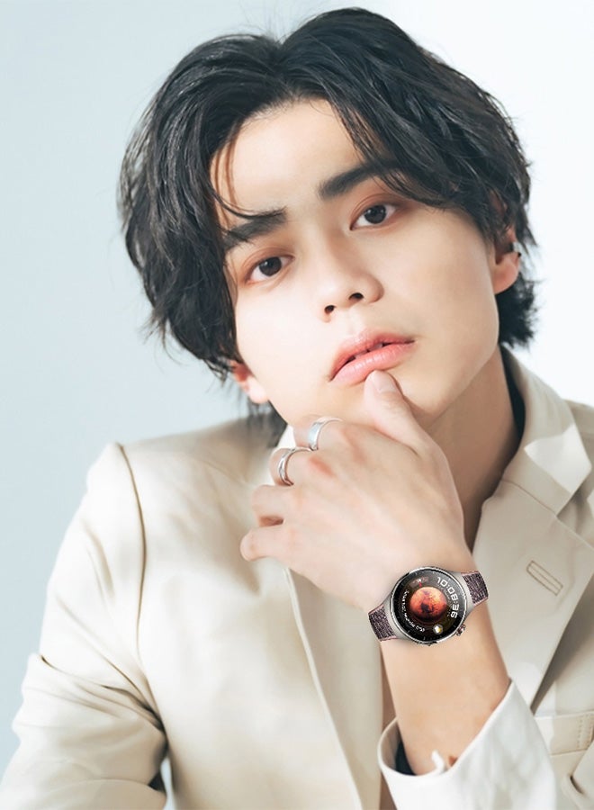 MARGOUN (Band Size 20mm) Nylon Sport Band Compatible with Samsung Galaxy Watch 3 41mm/Galaxy Watch 42mm/Active 40mm/Active 2 40mm 44mm Replacement Wristbands Watch Strap Grey Pink - Image 3