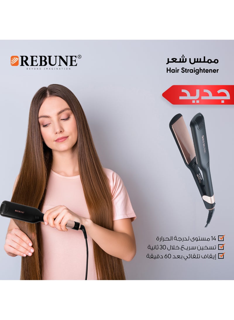 REBUNE Hair Straightener 100 W  Max & Pro Wide Plate  - Image 5