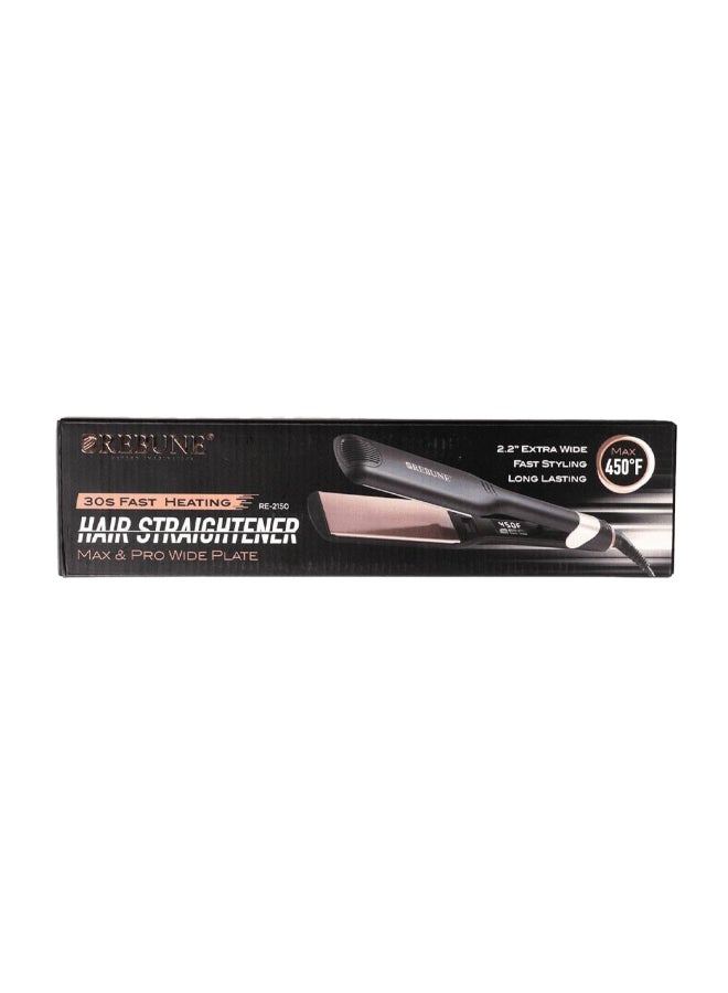 REBUNE Hair Straightener 100 W  Max & Pro Wide Plate  - Image 1