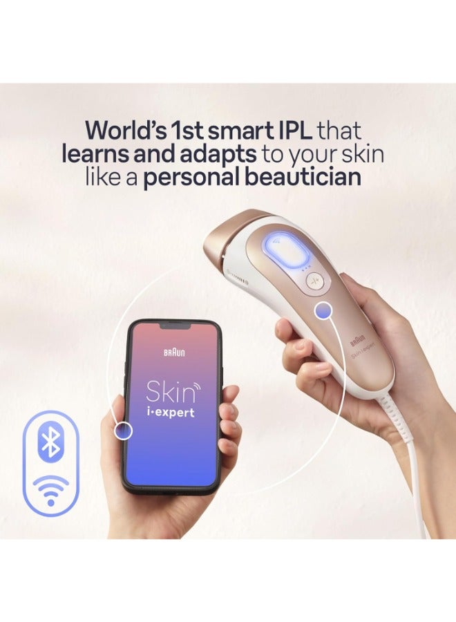 BRAUN - Ipl Skin I·Expert, At Home Hair Removal, With Free App, 2 Heads, Pl7147 Pink / White - Image 1