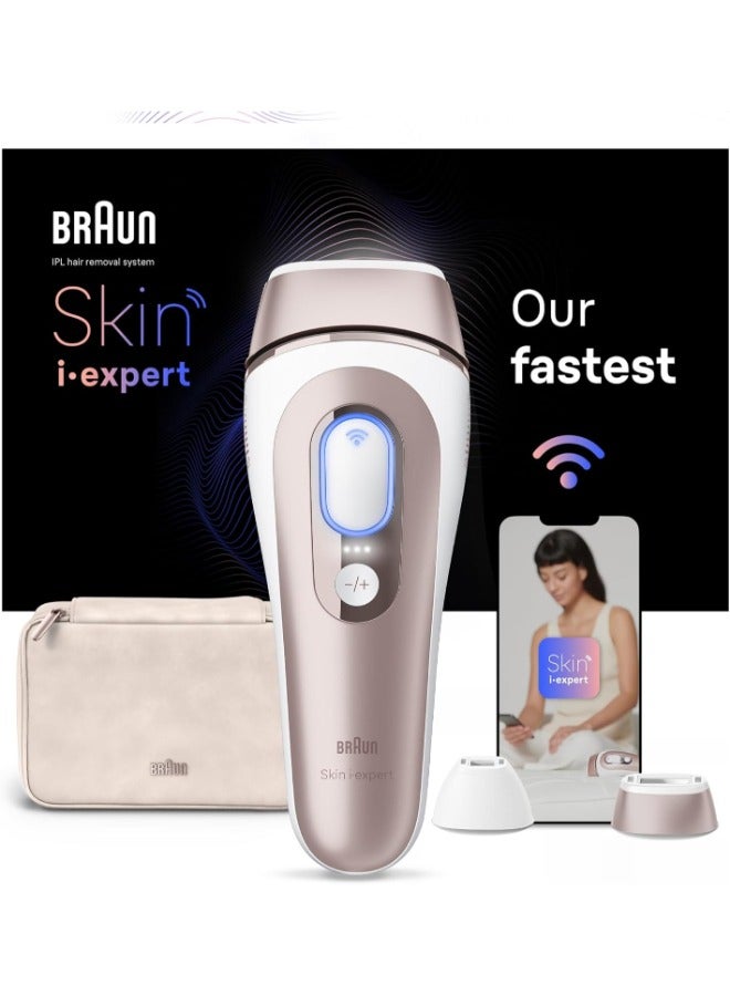 BRAUN - Ipl Skin I·Expert, At Home Hair Removal, With Free App, 2 Heads, Pl7147 Pink / White - Image 1
