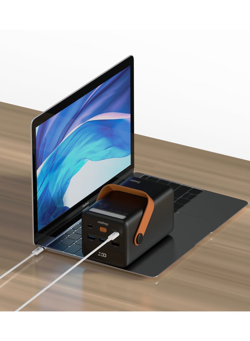 Energizer 50000 mAh 50000 mAh Energizer ultimate power bank for IOS , Andriod &More  , 4 Ports ( 3 USB-A , 1USB-C )  ports for all your devices - 65W Fast Charging  , 65W USB for USB C laptops , tablets , smartphones & more  - 22.5W USB-A for android device Black  - Image 2