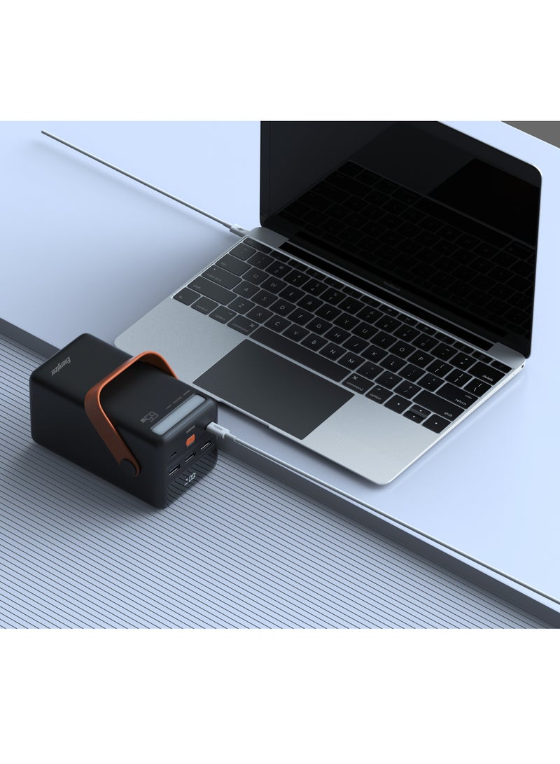 Energizer 50000 mAh 50000 mAh Energizer ultimate power bank for IOS , Andriod &More  , 4 Ports ( 3 USB-A , 1USB-C )  ports for all your devices - 65W Fast Charging  , 65W USB for USB C laptops , tablets , smartphones & more  - 22.5W USB-A for android device Black - Image 4