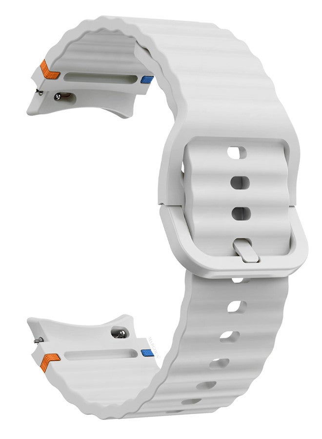 مارجون (لساعة سامسونج جالكسي 7 / ساعة سامسونج جالكسي 6) سوار رياضي من السيليكون مع خط منسوج مزخرف بتصميم متين ورياضي للرجال والنساء - Image 1