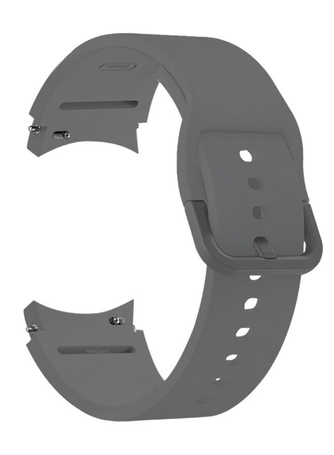 MARGOUN (for Samsung Galaxy Watch 7 / Samsung Galaxy Watch 6 ) Silicone Sport Band Durable and Sport Design for Men Women Grey - Image 1