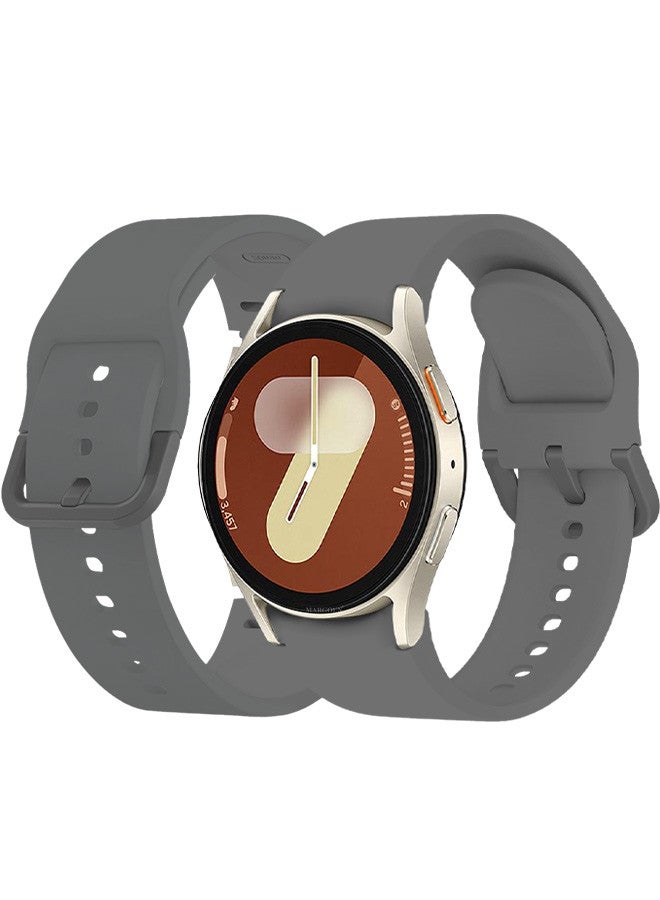 MARGOUN (for Samsung Galaxy Watch 7 / Samsung Galaxy Watch 6 ) Silicone Sport Band Durable and Sport Design for Men Women Grey - Image 2