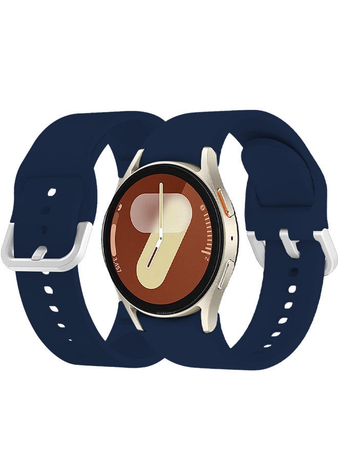 MARGOUN (for Samsung Galaxy Watch 7) Silicone Sport Band Durable and Sport Design for Men Women Midnight Blue - Image 2