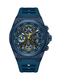 POLICE Men's Sonic Blue & Black Dial Blue Silicone Strap Gents Chronograph Watch With Stainless Steel Case  - Image 1