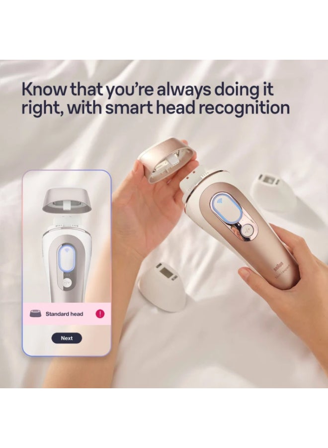 BRAUN Ipl Skin I·Expert, At Home Hair Removal, With Free App, 3 Heads, Pl7257 Pink / White  - Image 5