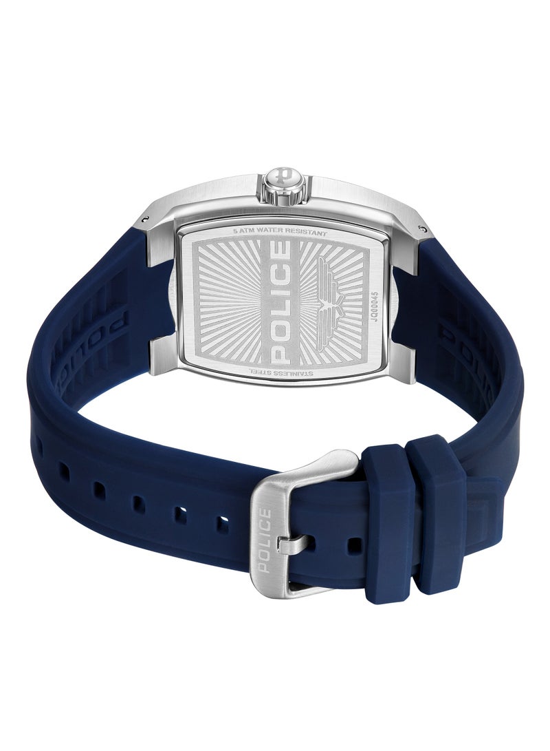 POLICE Men's Creed Blue Dial With Blue Silicone Chronograph Watch  - Image 2