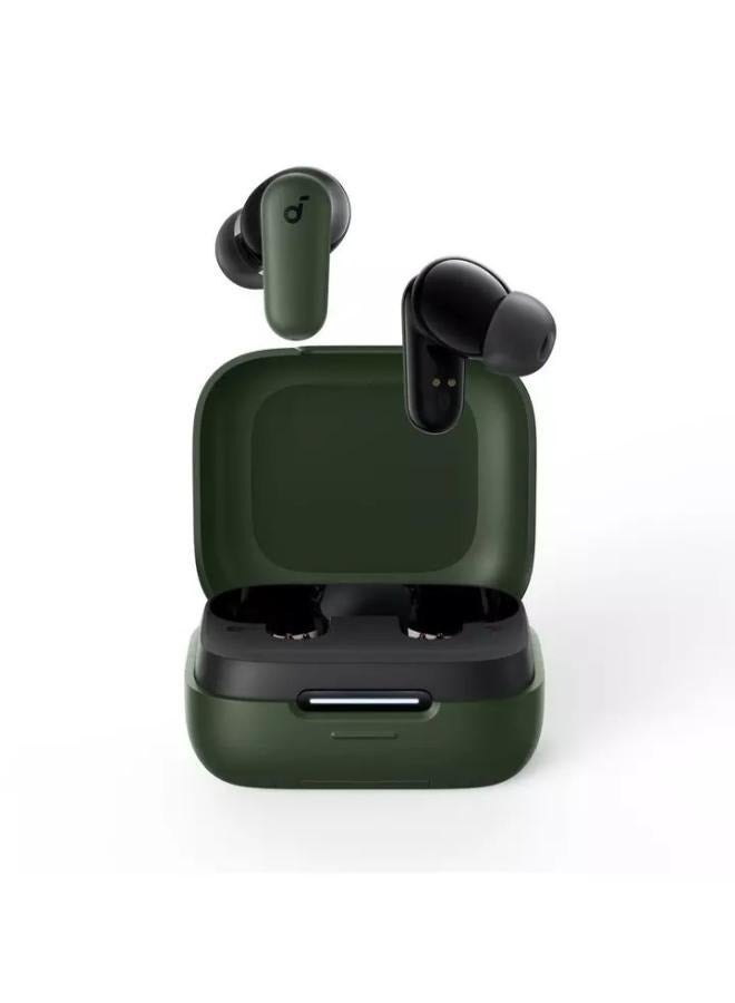 ساوند كور سماعات أذن R50i NC من Anker بخاصية إلغاء الضوضاء، قوية وذكية، صوت جهير قوي، وقت تشغيل 45 ساعة، حافظة 2 في 1 وحامل هاتف، IP54، سماعات أذن لاسلكية، بلوتوث 5.4، التحكم عبر التطبيق، أخضر - Image 2