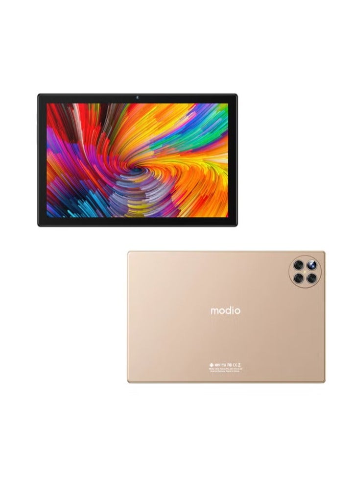 modio - M19 Smart Android Tablet 10-Inch Display Dual SIM Gold 8GB RAM 512GB 5G With Bluetooth Keyboard - Middle East Version - Image 1