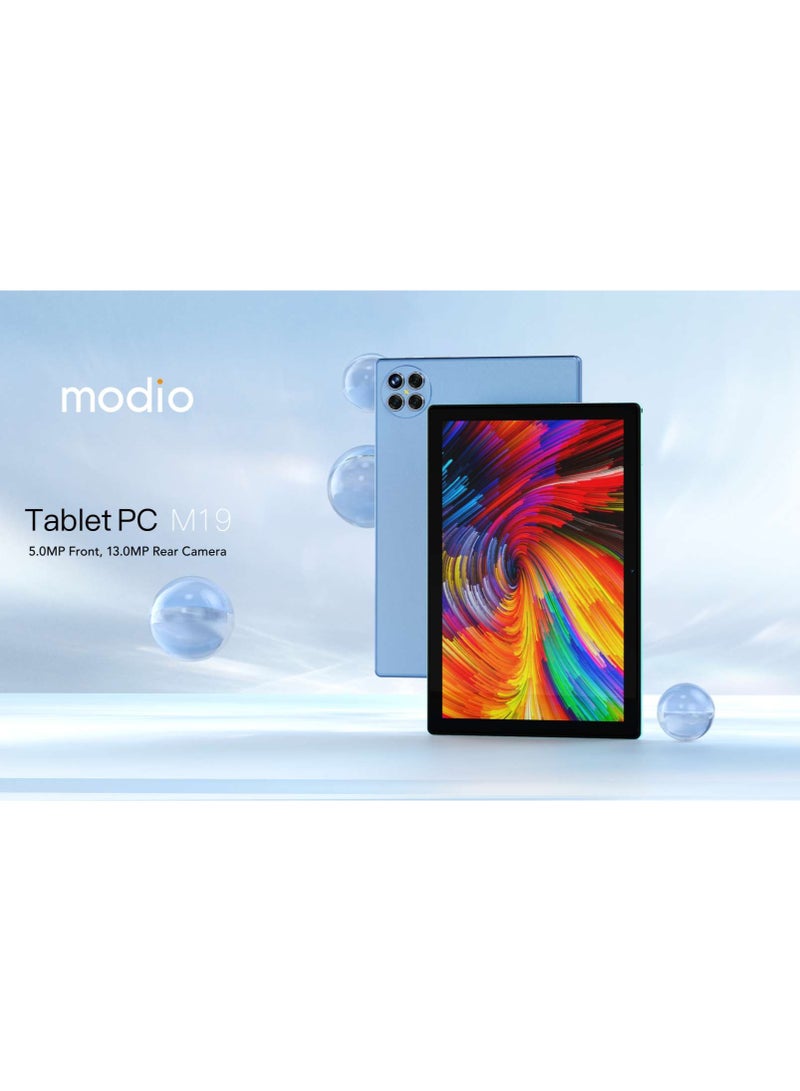 modio - M19 Smart Android Tablet 10-Inch Display Dual SIM Gold 8GB RAM 512GB 5G With Bluetooth Keyboard - Middle East Version - Image 1