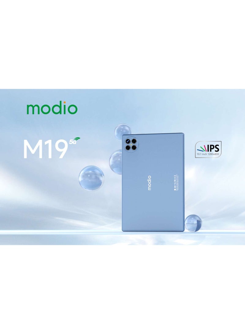 موديو - تابلت M19 الذكي بشاشة 10 بوصة وبطاقة SIM مزدوجة وذاكرة وصول عشوائي 8 جيجابايت وذاكرة داخلية 512 جيجابايت وشبكة 5G ولوحة مفاتيح بلوتوث - إصدار الشرق الأوسط - Image 1