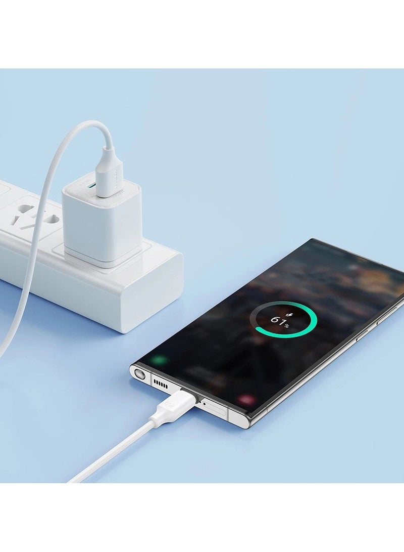 جوي روم - كابل شحن/بيانات Joyroom USB - USB Type C 3A 1 متر أبيض (S-A9) - Image 1