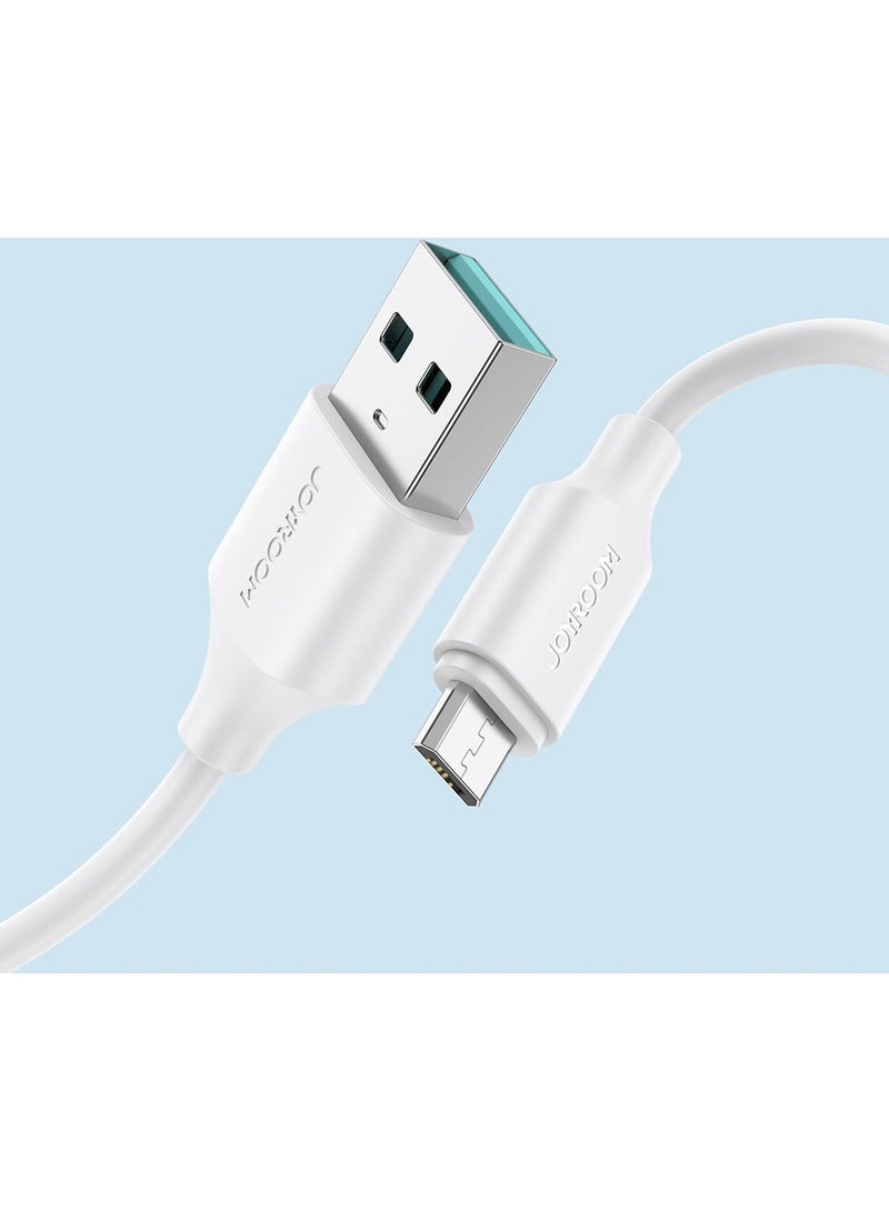 جوي روم محول Joyroom USB إلى Micro USB، أبيض، 1 متر - Image 3
