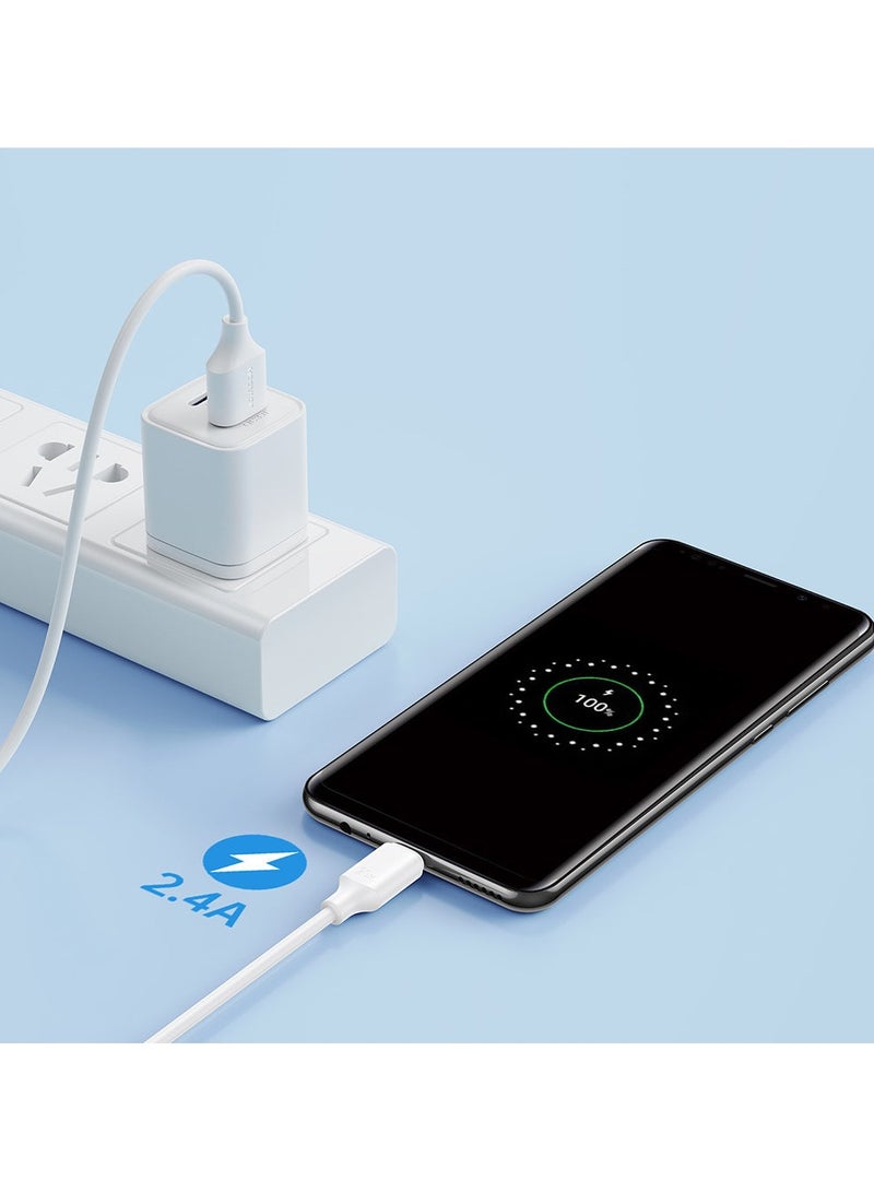 جوي روم محول Joyroom USB إلى Micro USB، أبيض، 1 متر - Image 4