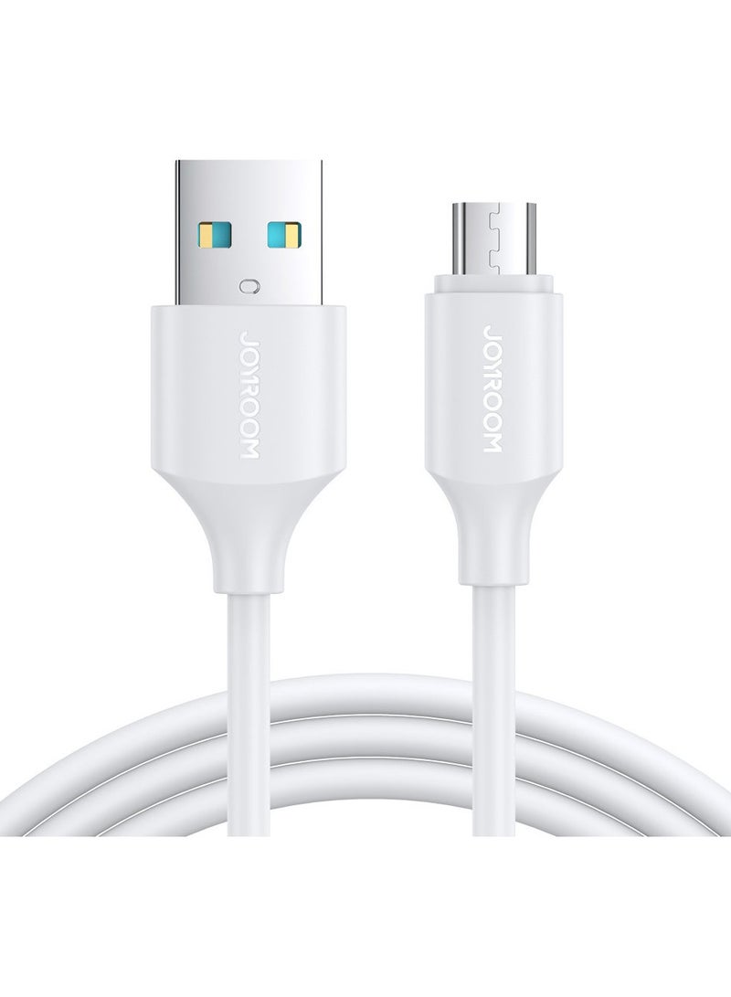 جوي روم محول Joyroom USB إلى Micro USB، أبيض، 1 متر - Image 2