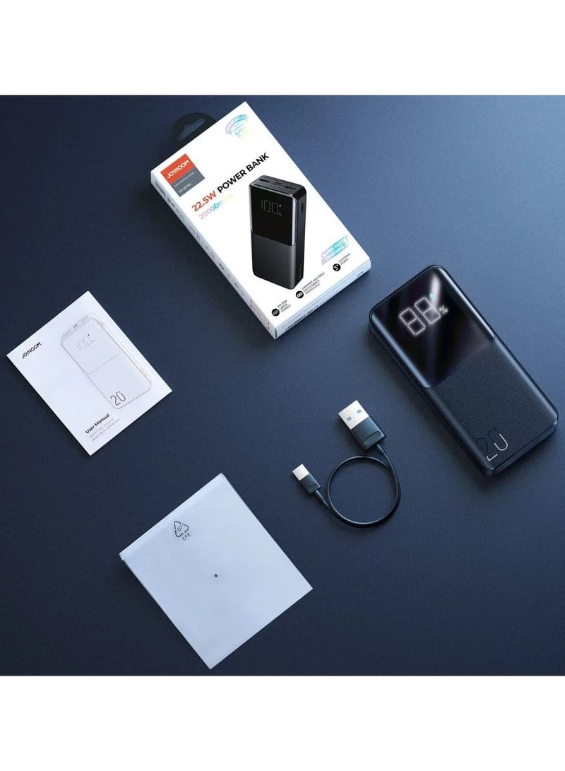 JOYROOM - 20000 mAh Powerbank joyroom JR-QP192 22.5W 20000mah Black Black - Image 1