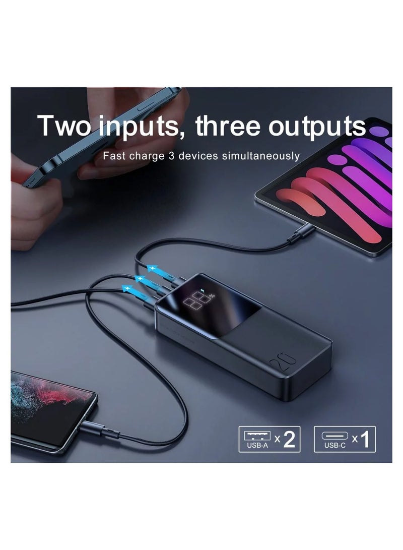 JOYROOM - 20000 mAh Powerbank joyroom JR-QP192 22.5W 20000mah Black Black - Image 1