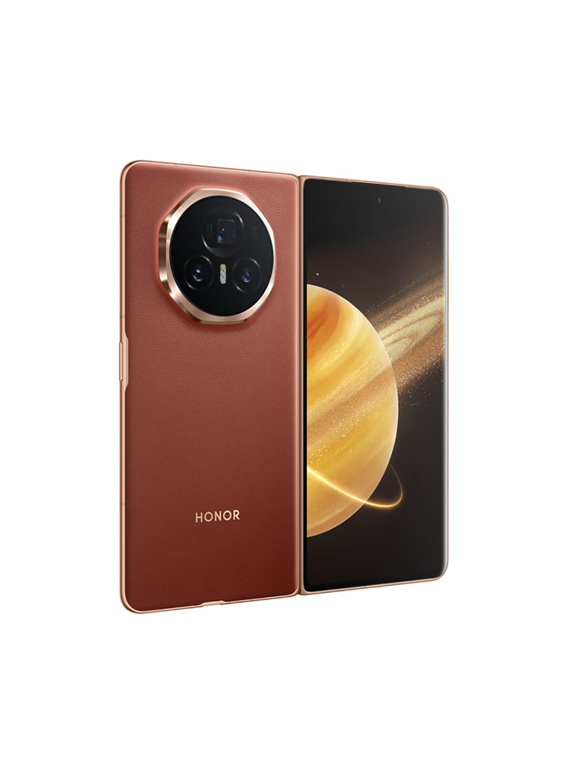 Honor - Magic V3 Dual SIM Reddish Brown 12GB RAM 512GB 5G - Middle East Version - Image 1
