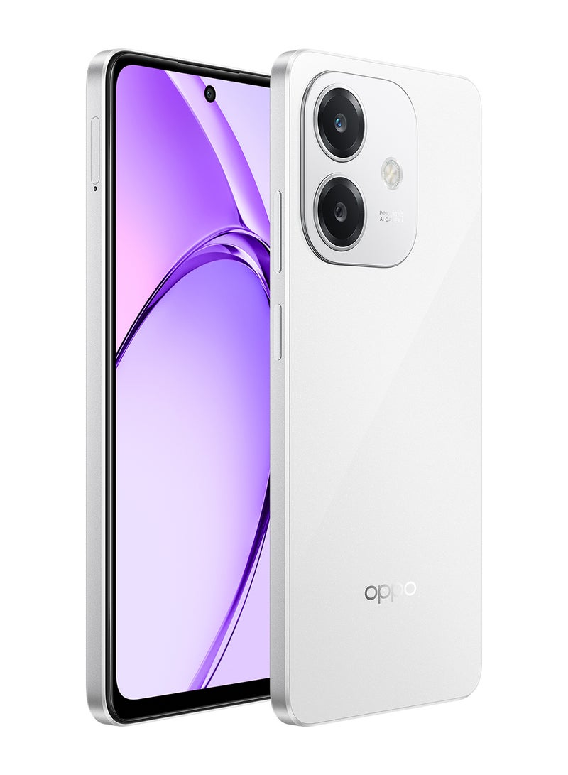 أوبو هاتف A3 ثنائي الشريحة باللون الأبيض الساطع وذاكرة وصول عشوائي سعة 6 جيجابايت وذاكرة داخلية سعة 128 جيجابايت وشبكة الجيل الرابع - إصدار الشرق الأوسط - Image 2