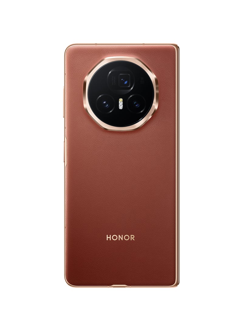 Magic V3 Dual SIM Reddish Brown 12GB RAM 512GB 5G With Free Gifts And Screen Protection - Middle East Version