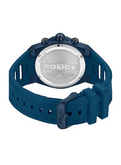 POLICE Men's Sonic Blue & Black Dial Blue Silicone Strap Gents Chronograph Watch With Stainless Steel Case  - Image 4