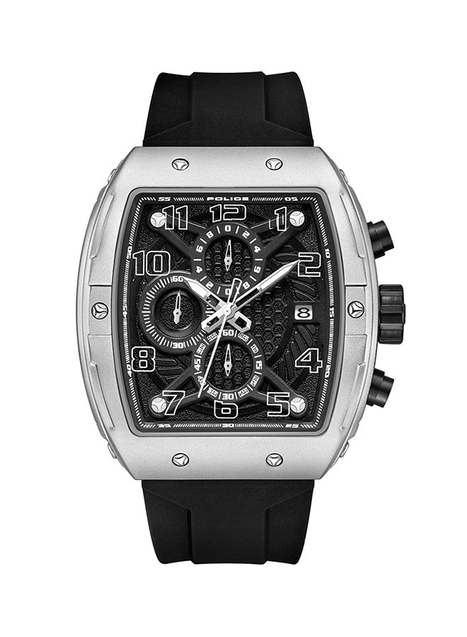 بوليس Boys' Coswig Black Dial Black Silicone Strap Gents Chronograph Watch With Alloy Case - Image 1