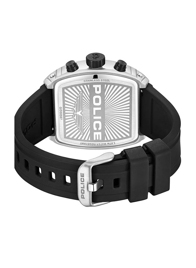 بوليس Boys' Coswig Black Dial Black Silicone Strap Gents Chronograph Watch With Alloy Case - Image 4