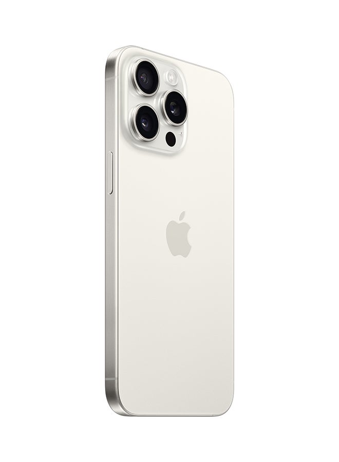 Apple - Renewed - iPhone 15 Pro Max 256GB White Titanium 5G With Facetime - International Version - Image 1