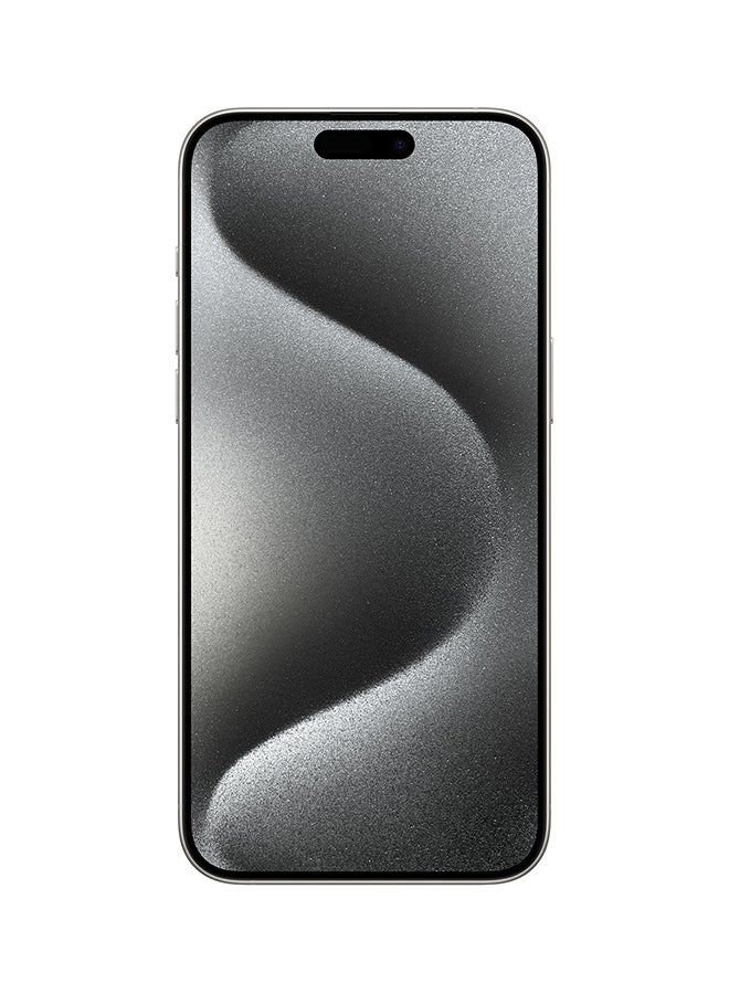 Apple - Renewed - iPhone 15 Pro Max 256GB White Titanium 5G With Facetime - International Version - Image 1