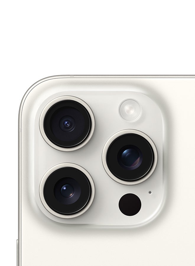 Apple - Renewed - iPhone 15 Pro Max 256GB White Titanium 5G With Facetime - International Version - Image 1