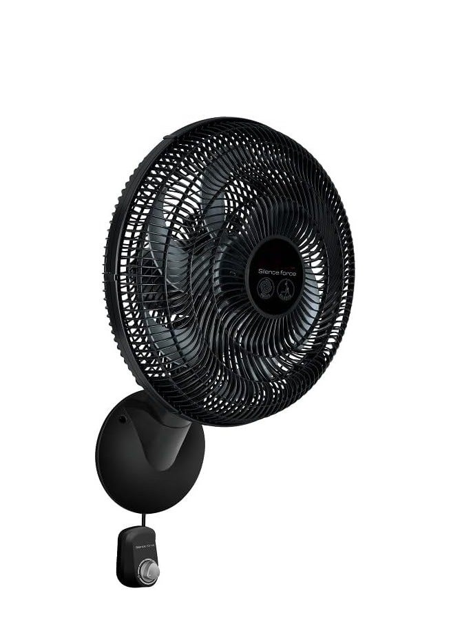 Tefal Silence Force Wall Fan - 16 Inches - 3 Speeds - Mechanical Control 100 m³ 75 W VG4150EE Black  - Image 2