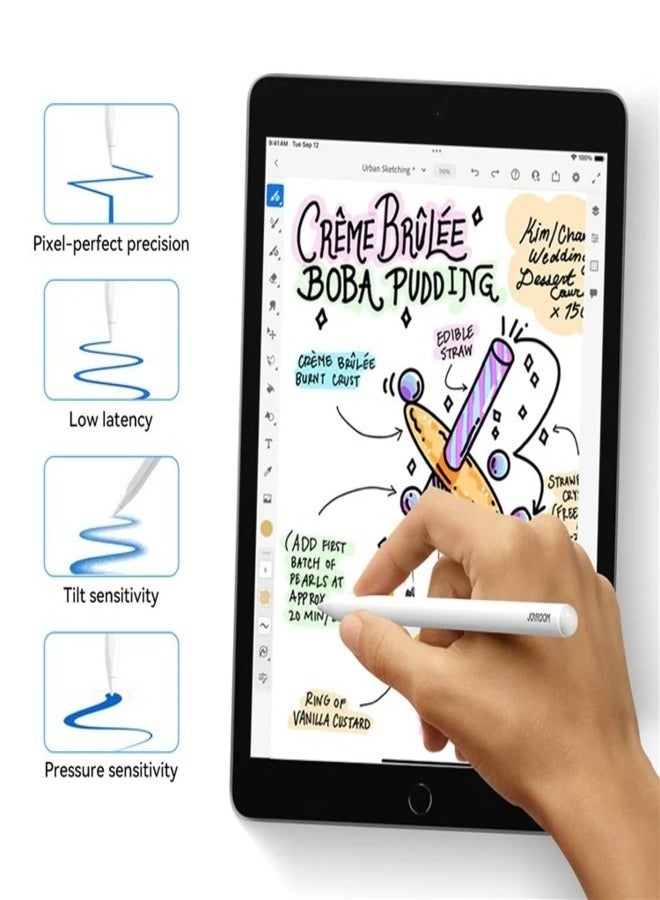 JOYROOM - JOYROOM JR-X15 Capacitive Stylus Fast Charge Stylus Pen for iPad Tablets white - Image 1