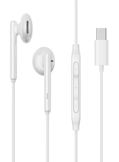 جوي روم Type-C Series Half In-Ear Wired Earphones White  - Image 1
