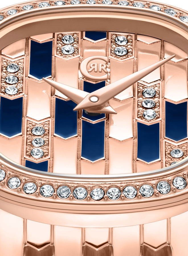 CERRUTI 1881 Women's Rose Gold Plated Rose Gold & Navy Dial Watch  - Image 4