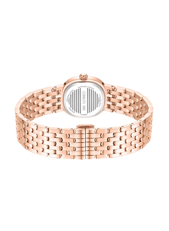 CERRUTI 1881 Women's Rose Gold Plated Rose Gold & Navy Dial Watch  - Image 3