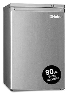 90 Ltr Gross & 85 Ltr Net Single Door Upright Freezer Manual Defrost, with 4 Drawers, Recessed Handle, Reversible Door, Temperature Control & Adjustable Leveling Feet NUF255S Silver