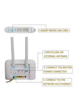 هواوي جهاز توجيه B715 B715s-23c 4G LTE Cat9 450M CPE WiFi مع فتحة بطاقة SIM 64 مستخدمًا  - Image 5