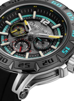 CERRUTI 1881 Men's Stainless Steel & Gun Screws Black Dial Watch  - Image 4