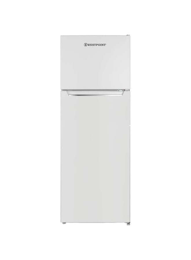 WESTPOINT - 200 Liters Net, Double Door Refrigerator, DEFROST Fridge Freezer, 4 Door Balconies, Egg Rack, Ice Cube Tray, Built in Condenser, 52Dx51.9Wx148H Centimeter WRN-2423.E White - Image 1