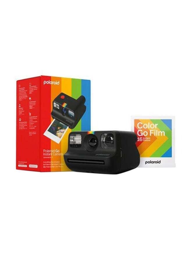Polaroid Go Generation 2 Instant Film Camera Everything Box Black 