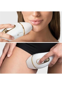 BRAUN Braun Silk-expert PL 5146, IPL hair removal system for use on body and face, 400,000 flashes with 4 extras, FS1000 Face Mini Hair Remover, Precision head, Venus razor and Soft bag White / Gold  - Image 3