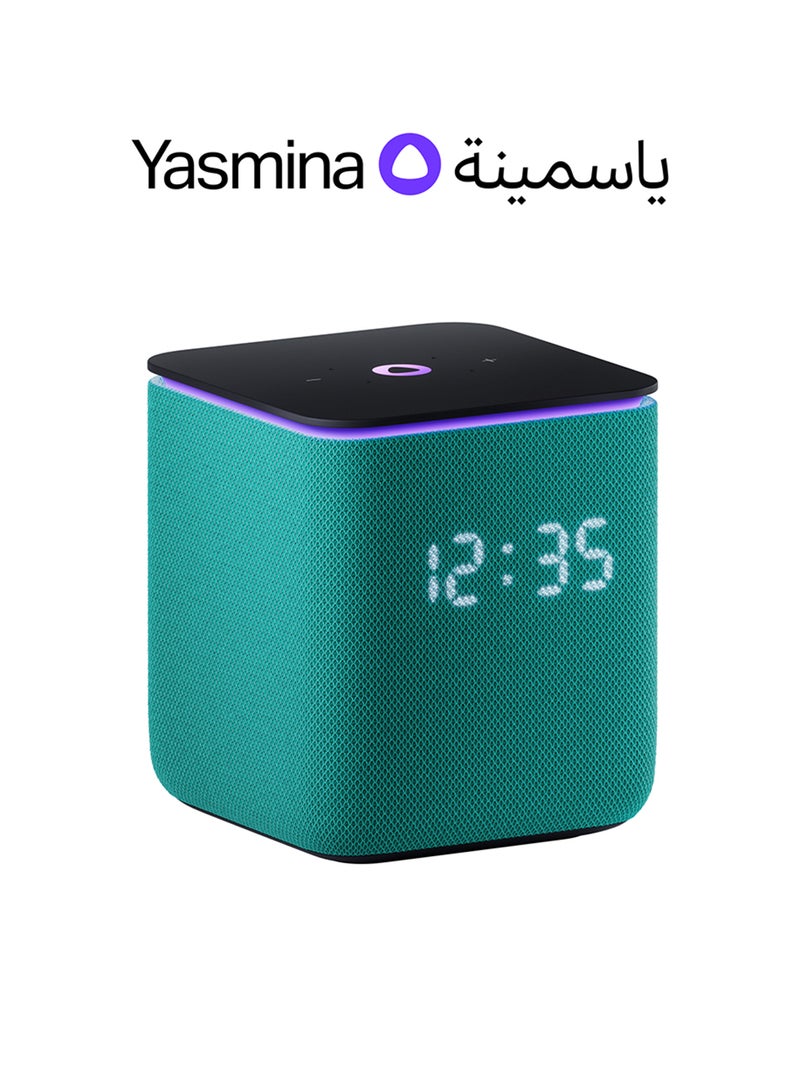 Yasmina - Smart Speaker with Human-Like AI Assistant | Use your voice to control smart home devices via Bluetooth or Wi-Fi, play music, Quran, and more (speaks Arabic, English) | size Midi | Emarald - Image 1