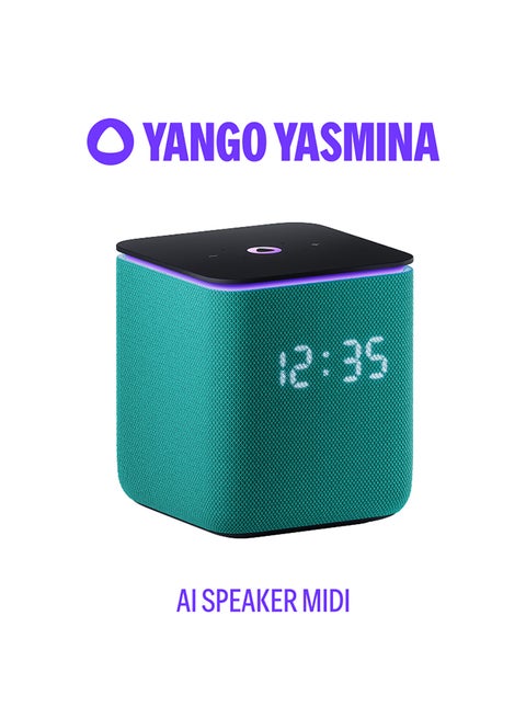 Midi | Yango | Smart WiFi Bluetooth Speaker with AI, Premium Sound & Deep Bass | Fluent in English & Arabic | Play music, Quran | Control Smart home devices | Zigbee | Stereo Pairing Emarald