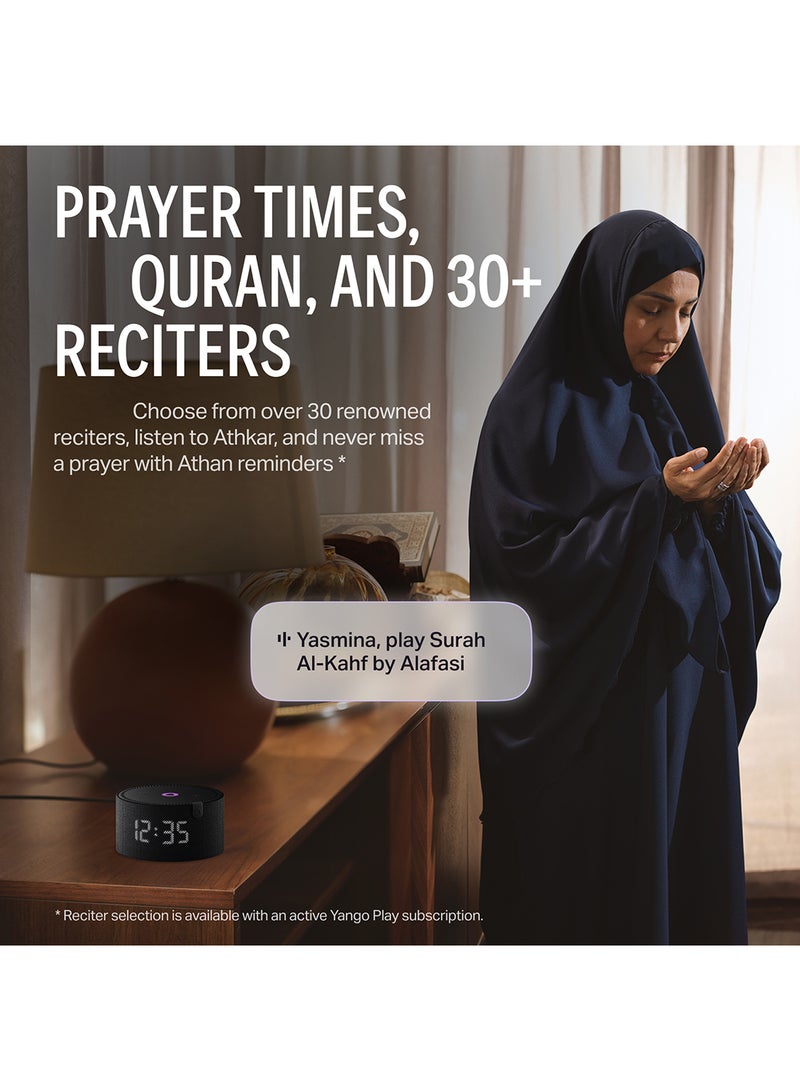 Yasmina - Smart Speaker with Human-Like AI Assistant | Use your voice to control smart home devices via Bluetooth or Wi-Fi, play music, Quran, and more (speaks Arabic, English) | size Mini | Blue - Image 1