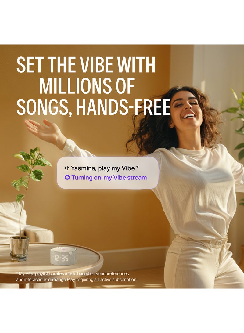 Yasmina - Smart Speaker with Human-Like AI Assistant | Use your voice to control smart home devices via Bluetooth or Wi-Fi, play music, Quran, and more (speaks Arabic, English) | size Mini | Blue - Image 1