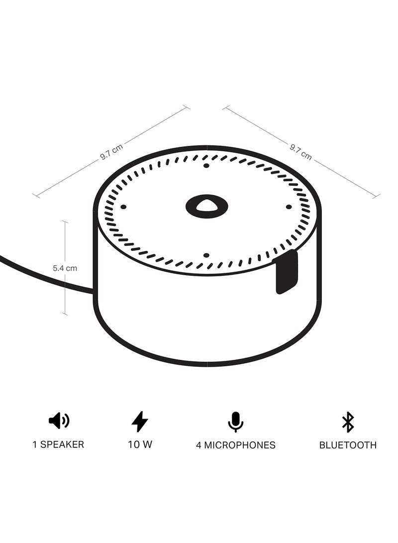 Yasmina - Smart Speaker with Human-Like AI Assistant | Use your voice to control smart home devices via Bluetooth or Wi-Fi, play music, Quran, and more (speaks Arabic, English) | size Mini | Blue - Image 1
